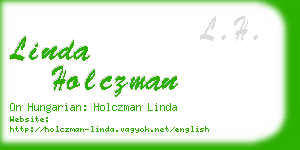 linda holczman business card